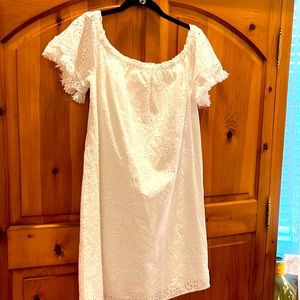 NWT LILY PULITZER SHANELLE DRESS…WHITE EYELET